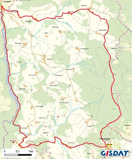 Route Pfarrkirchen-Oberkappel